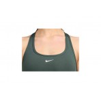 Nike Swoosh Light Support Γυναικείο Μπουστάκι Κυπαρισσί