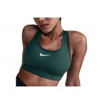 Nike Swoosh Medium Support Γυναικείο Μπουστάκι Κυπαρισσί