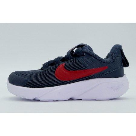 Nike Star Runner 4 Βρεφικά Παπούτσια Μπλε Σκούρα, Κόκκινα, Λευκά