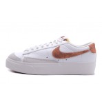 Nike Blazer Low Platform Γυναικεία Sneakers Λευκά, Σάπιο Μήλο