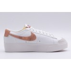 Nike Blazer Low Platform Γυναικεία Sneakers Λευκά, Σάπιο Μήλο