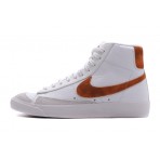 Nike Blazer Mid 77 Γυναικεία Sneakers Λευκά, Πορτοκαλί