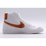 Nike Blazer Mid 77 Γυναικεία Sneakers Λευκά, Πορτοκαλί