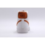 Nike Blazer Mid 77 Γυναικεία Sneakers Λευκά, Πορτοκαλί