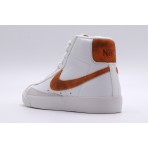 Nike Blazer Mid 77 Γυναικεία Sneakers Λευκά, Πορτοκαλί