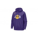 Nike NBA Los Angeles Lakers Ανδρικό Φούτερ με Κουκούλα Μωβ