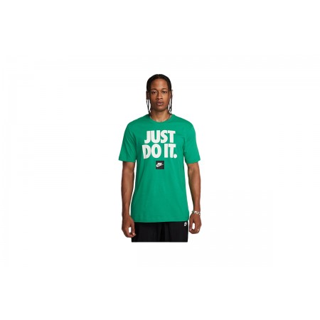 Nike Just Do It Ανδρικό Κοντομάνικο T-Shirt Πράσινο