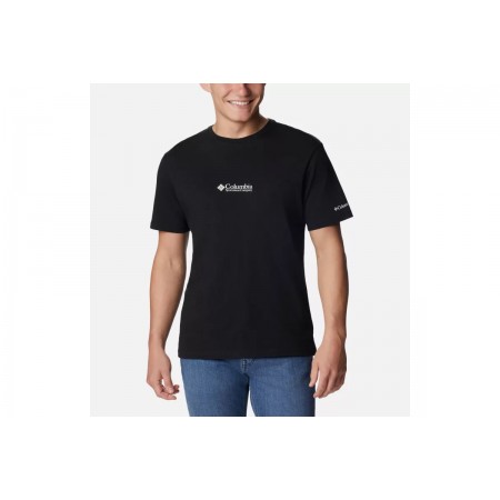 Columbia Basic Logo Ανδρικό Κοντομάνικο T-Shirt Μαύρο