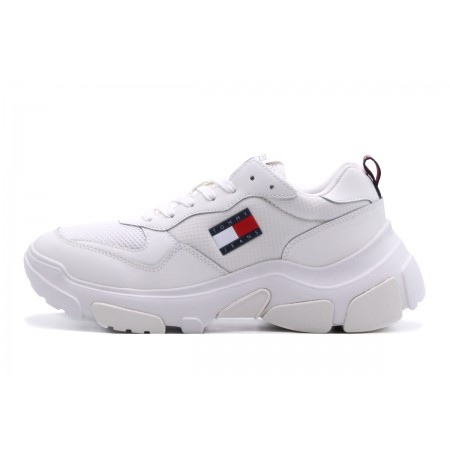 Tommy Jeans Lightweight Hybrid Runner Γυναικεία Sneakers Λευκά