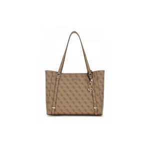 Guess Eco Erica Τσάντα Ωμου - Χειρός Fashion (ESG951023 LATTE LOGO)