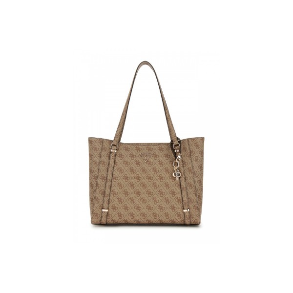 Guess Eco Erica Τσάντα Ωμου - Χειρός Fashion (ESG951023 LATTE LOGO)