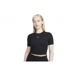 Nike Sportswear Essential Γυναικεία Κοντομάνικη Crop Top Μπλούζα