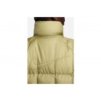 Nike Sportswear Swoosh PrimaLoft Γυναικείο Puffer Μπουφάν Χρυσό