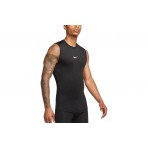 Nike Pro Dri-FIT Ανδρική Αμάνικη Μπλούζα Μαύρη