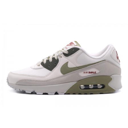 Nike Air Max 90 Ανδρικά Sneakers Λευκά, Γκρι, Χακί