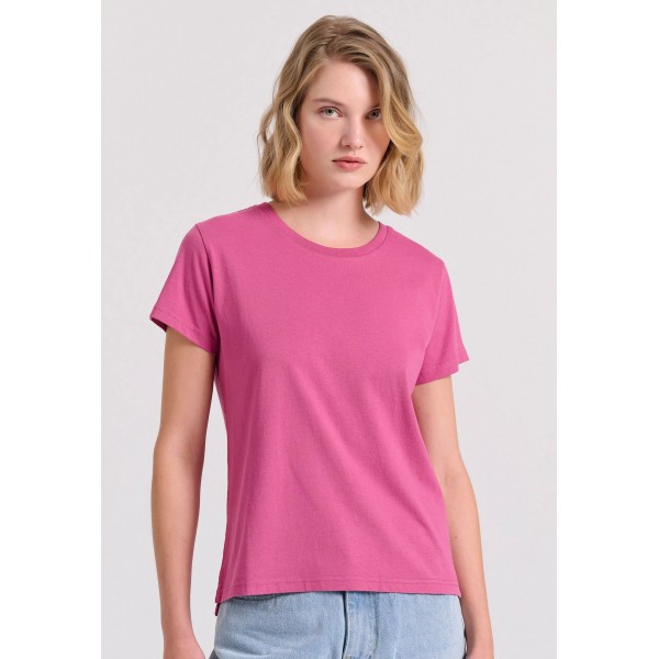 Funky Buddha T-Shirt Γυναικείο (FBL009-103-04-BAROQUE-ROSE)