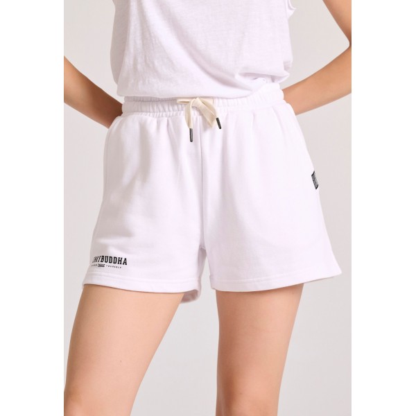 Funky Buddha Σορτς Αθλητικό Γυναικείο (FBL009-106-03-OFF-WHITE)