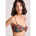 Funky Buddha Γυναικείο Μαγιό Bikini Top Με All Over Τύπωμα