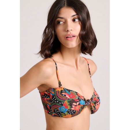 Funky Buddha Γυναικείο Μαγιό Bikini Top Με All Over Τύπωμα