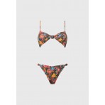 Funky Buddha Γυναικείο Μαγιό Bikini Top Με All Over Τύπωμα