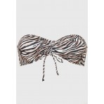 Funky Buddha Γυναικείο Εμπριμέ Strapless Μαγιό Bikini Top