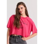 Funky Buddha T-Shirt Γυναικείο (FBL009-139-04-BRIGHT-ROSE)