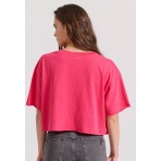 Funky Buddha T-Shirt Γυναικείο (FBL009-139-04-BRIGHT-ROSE)