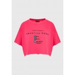 Funky Buddha T-Shirt Γυναικείο (FBL009-139-04-BRIGHT-ROSE)