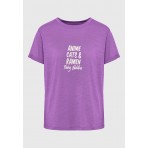 Funky Buddha T-Shirt Γυναικείο (FBL009-156-04-VIVID-PURPLE)