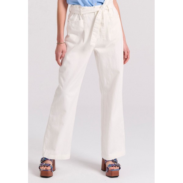 Funky Buddha Παντελόνα Γυναικεία (FBL009-166-02-OFF-WHITE)