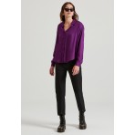 Funky Buddha Γυναικείο Πουκάμισο Casual (FBL010-100-05-PURPLE)