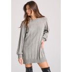 Funky Buddha Φόρεμα Mini Γυναικείο (FBL010-100-13-GREY)