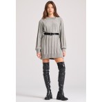 Funky Buddha Φόρεμα Mini Γυναικείο (FBL010-100-13-GREY)