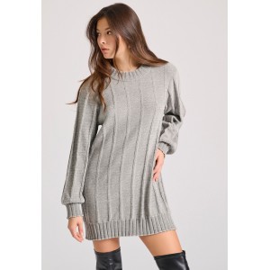 Funky Buddha Φόρεμα Mini Γυναικείο (FBL010-100-13-GREY)