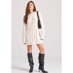 Funky Buddha Φόρεμα Mini Γυναικείο (FBL010-100-13-OFF-WHITE)