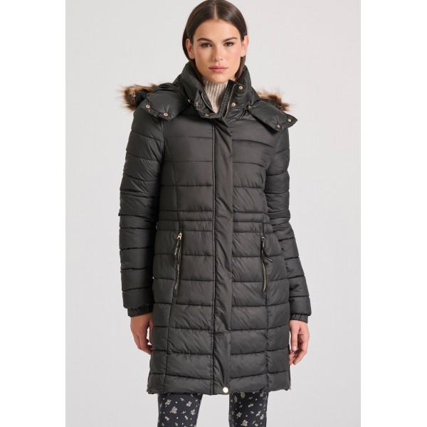 Funky Buddha Μπουφάν Puffer Γυναικείο (FBL010-101-01-BLACK)