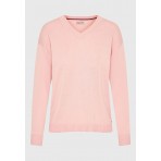 Funky Buddha Γυναικείο Πλεκτό Με ’Νοιγμα V (FBL010-101-09-DIRTY-PINK)