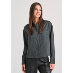 Funky Buddha Γυναικείο Πουκάμισο Casual (FBL010-102-05-ANTHRACITE)