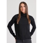 Funky Buddha Γυναικείο Πλεκτό Με Ψηλό Λαιμό (FBL010-102-09-BLACK)