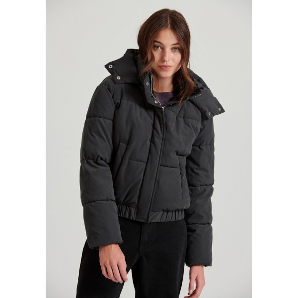 Funky Buddha Μπουφάν Puffer Γυναικείο (FBL010-106-01-BLACK)