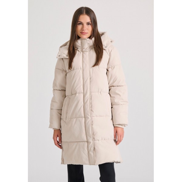 Funky Buddha Μπουφάν Puffer Γυναικείο (FBL010-107-01-CHALK)