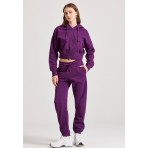 Funky Buddha Παντελόνι Φόρμας Γυναικείο (FBL010-107-02-PURPLE)