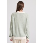 Funky Buddha Πουλόβερ Γυναικείο (FBL010-109-09-SAGE-GREEN)