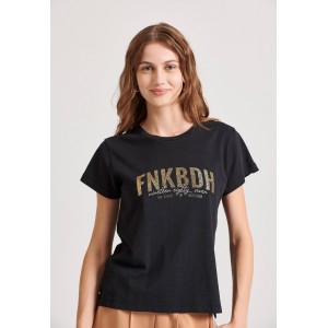 Funky Buddha T-Shirt Γυναικείο (FBL010-115-04-BLACK)