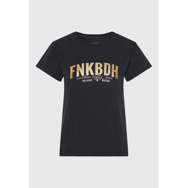 Funky Buddha T-Shirt Γυναικείο (FBL010-115-04-BLACK)