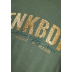 Funky Buddha Γυναικείο Κοντομάνικο T-Shirt Πράσινο