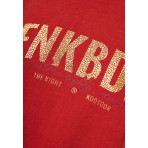 Funky Buddha Γυναικείο Κοντομάνικο T-Shirt Κεραμιδί