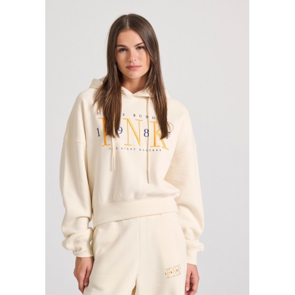 Funky Buddha Hoodie Γυναικείο (FBL010-117-06-CHALK)