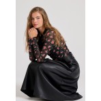 Funky Buddha Γυναικεία Φούστα Μίντι (FBL010-120-14-BLACK)