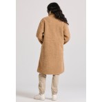 Funky Buddha Γυναικείο Παλτό (FBL010-122-01-CAMEL)